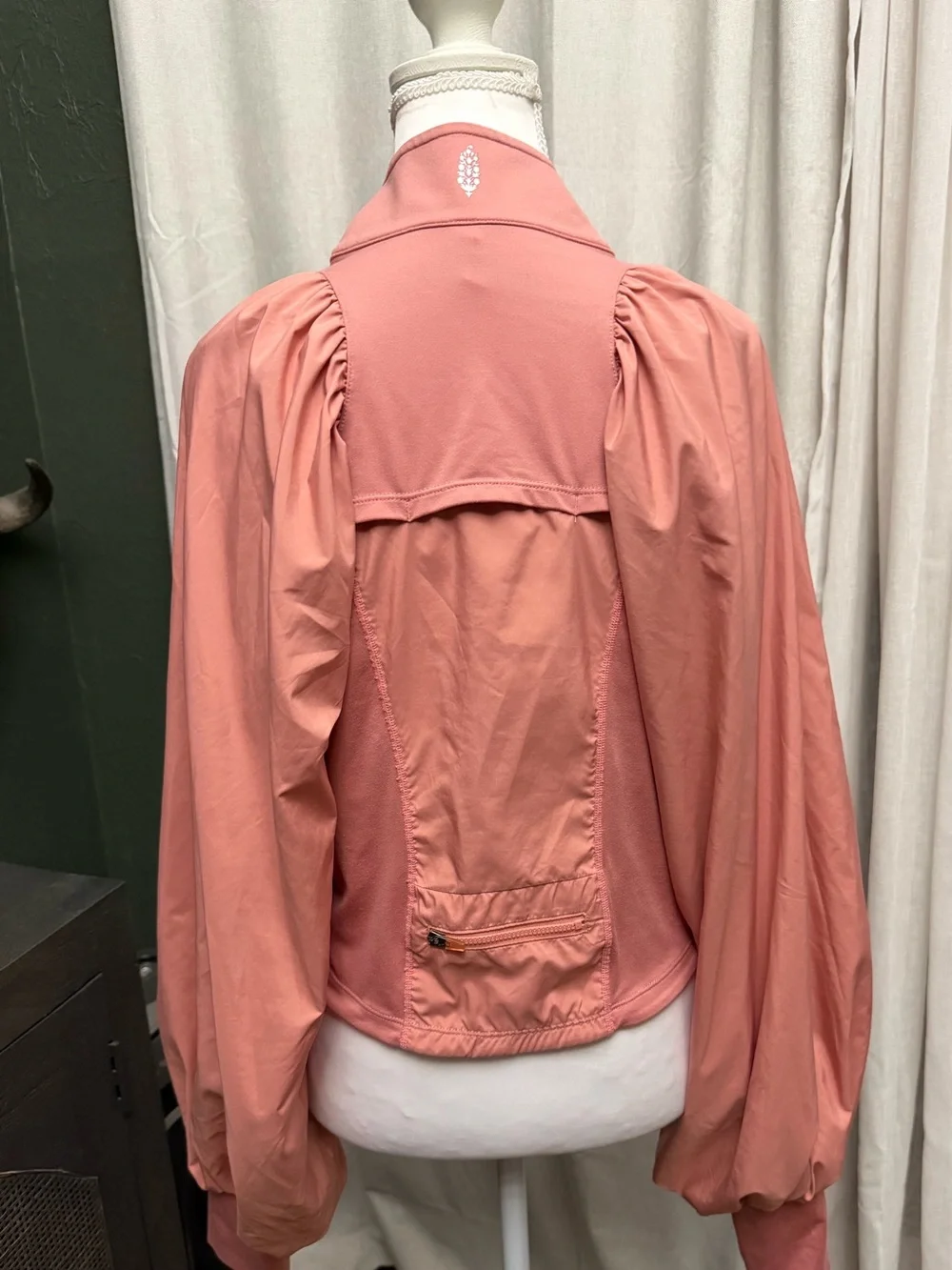 Free People Movement Color Me Happy jacket features distinct balloon sleeves  M